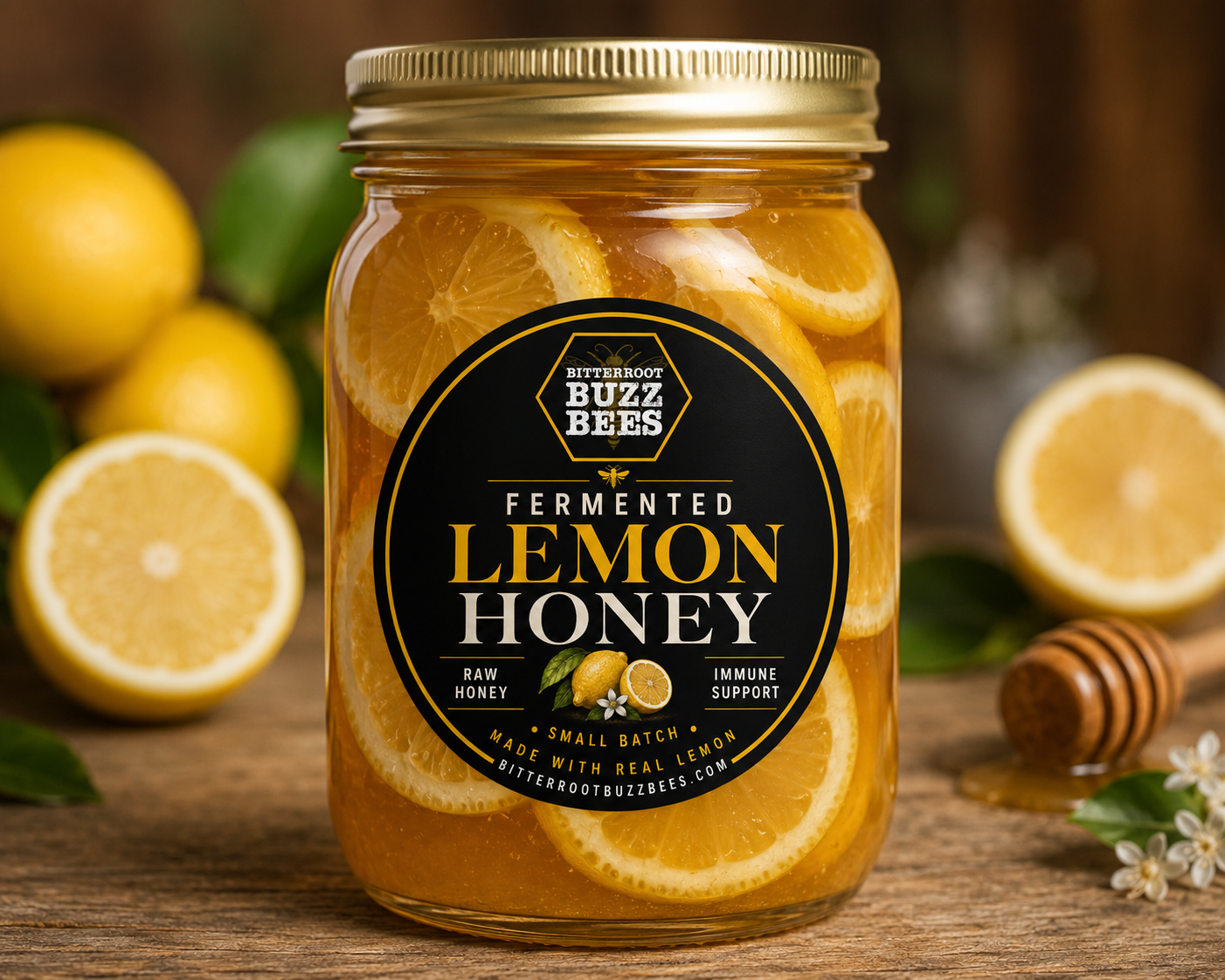 Fermented Lemon Honey