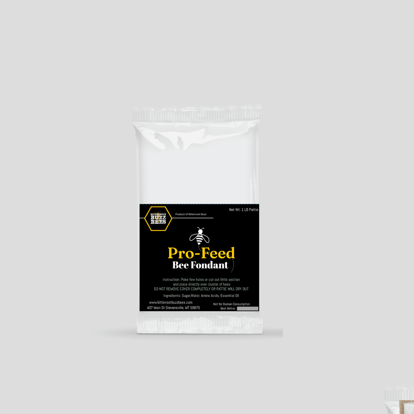 Bee Fondate Pro Feed: Nutrient - rich Bee Food Supplement - Bitterroot Buzz Bees