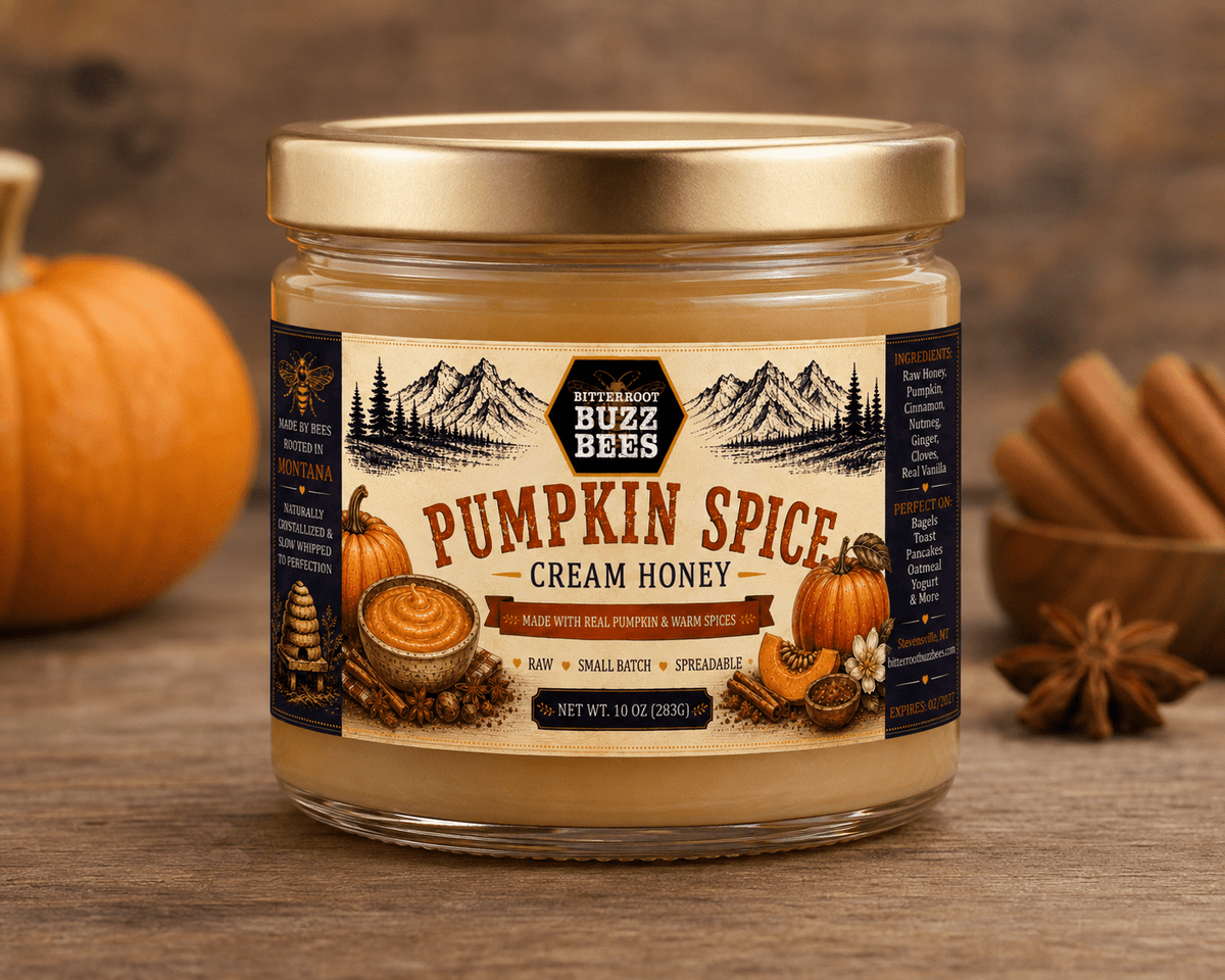 Honey Cream Delight: Rich and Smooth Cream Honey - Bitterroot Buzz Bees