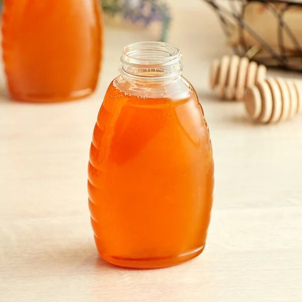 11 oz. (16 oz. Honey Weight) Classic Queenline PET Honey Bottle - 295/Case - Bitterroot Buzz Bees