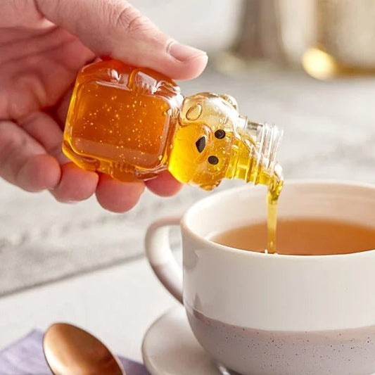 1.5 oz. (2 oz. Honey Weight) Clear PET Bear Honey Bottle - 800/Case - Bitterroot Buzz Bees