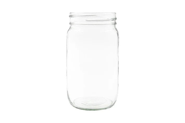 16 oz Clear Glass Round Mayo Jar 70-450G (12) - Bitterroot Buzz Bees