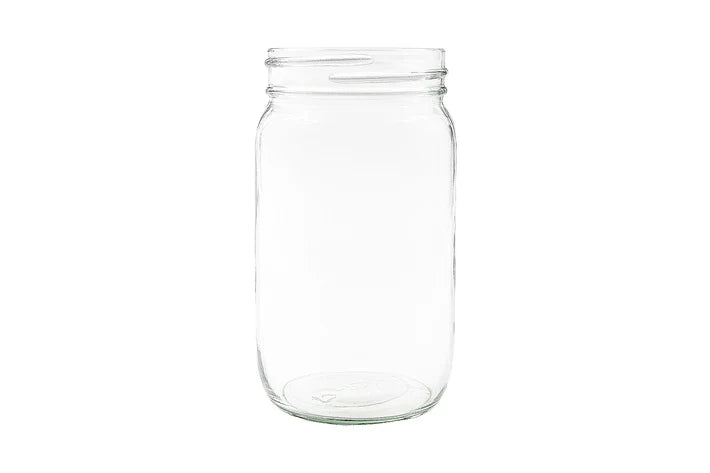 16 oz Clear Flint Glass Round Mayo Jar 70-450G (12)