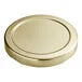 63 Lug Gold Metal Lid with Plastisol Liner - 50/Pack