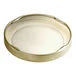 63 Lug Gold Metal Lid with Plastisol Liner - 50/Pack