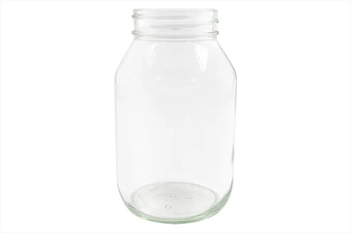 32 oz Clear Glass Round Mayo Jar 70-450 (12-Pack) - Bitterroot Buzz Bees