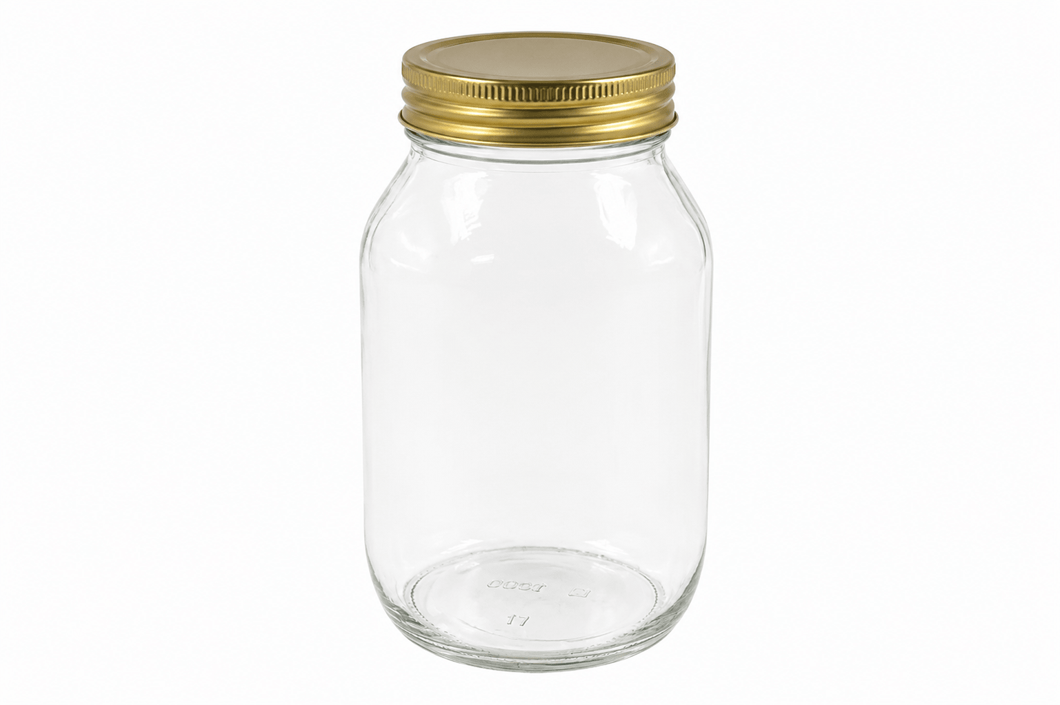 32 oz Clear Glass Round Mayo Jar 70-450 (12-Pack) - Bitterroot Buzz Bees