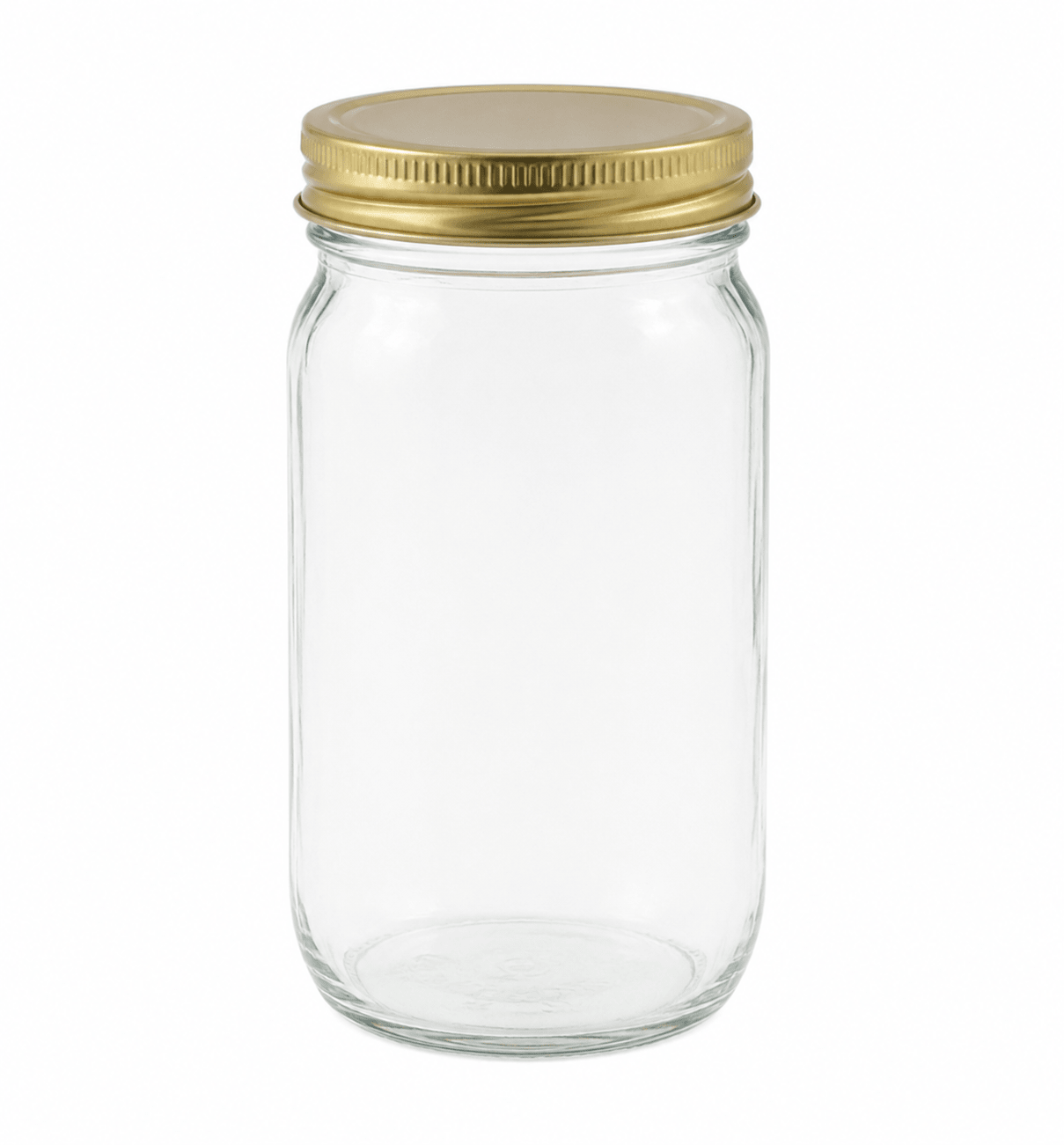 8 oz Clear Glass Round Mayo Jar 58-400 (12) - Bitterroot Buzz Bees