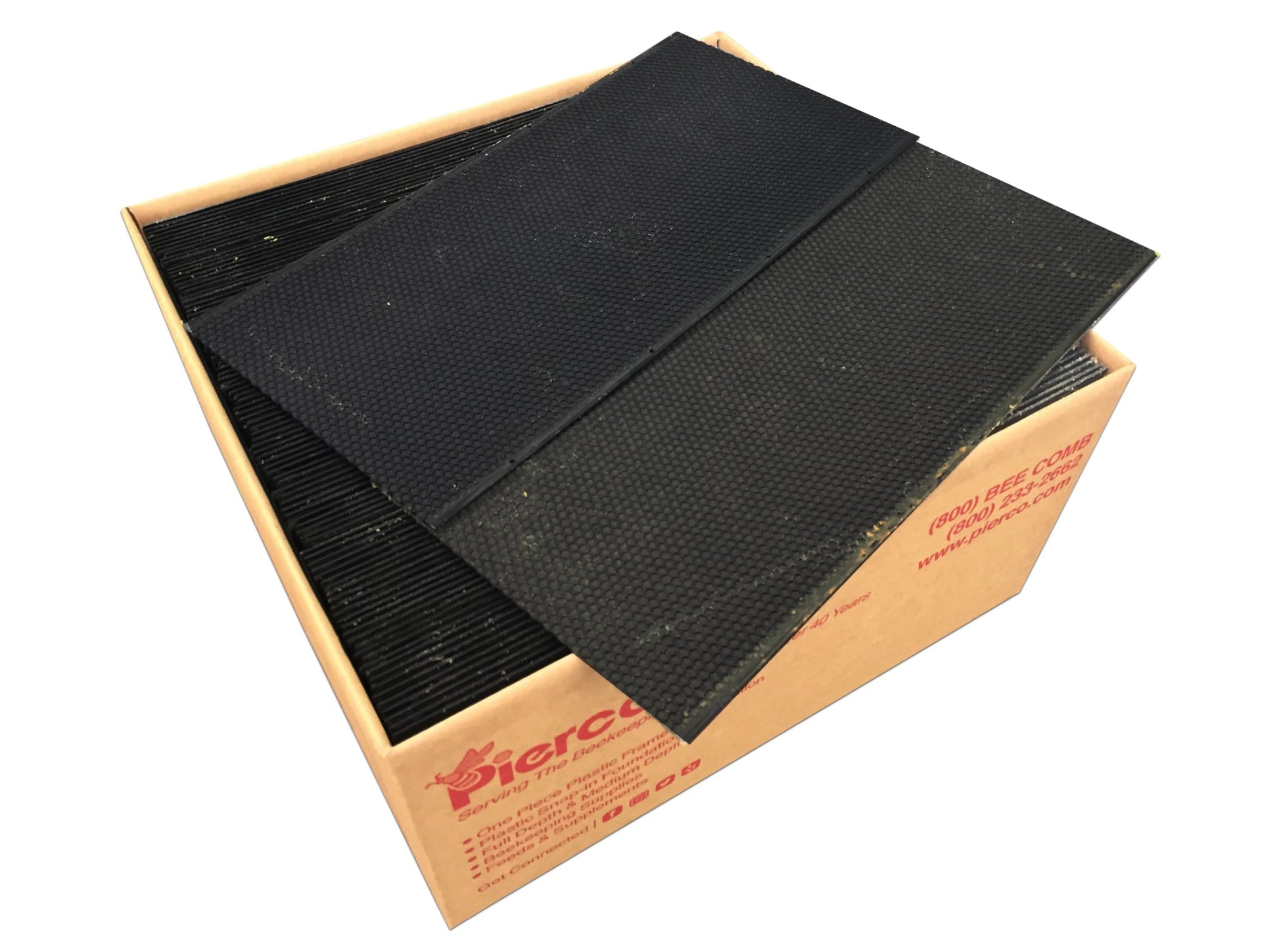 9" Deep Plastic Foundation Double Wax - 100 pack - Bitterroot Buzz Bees
