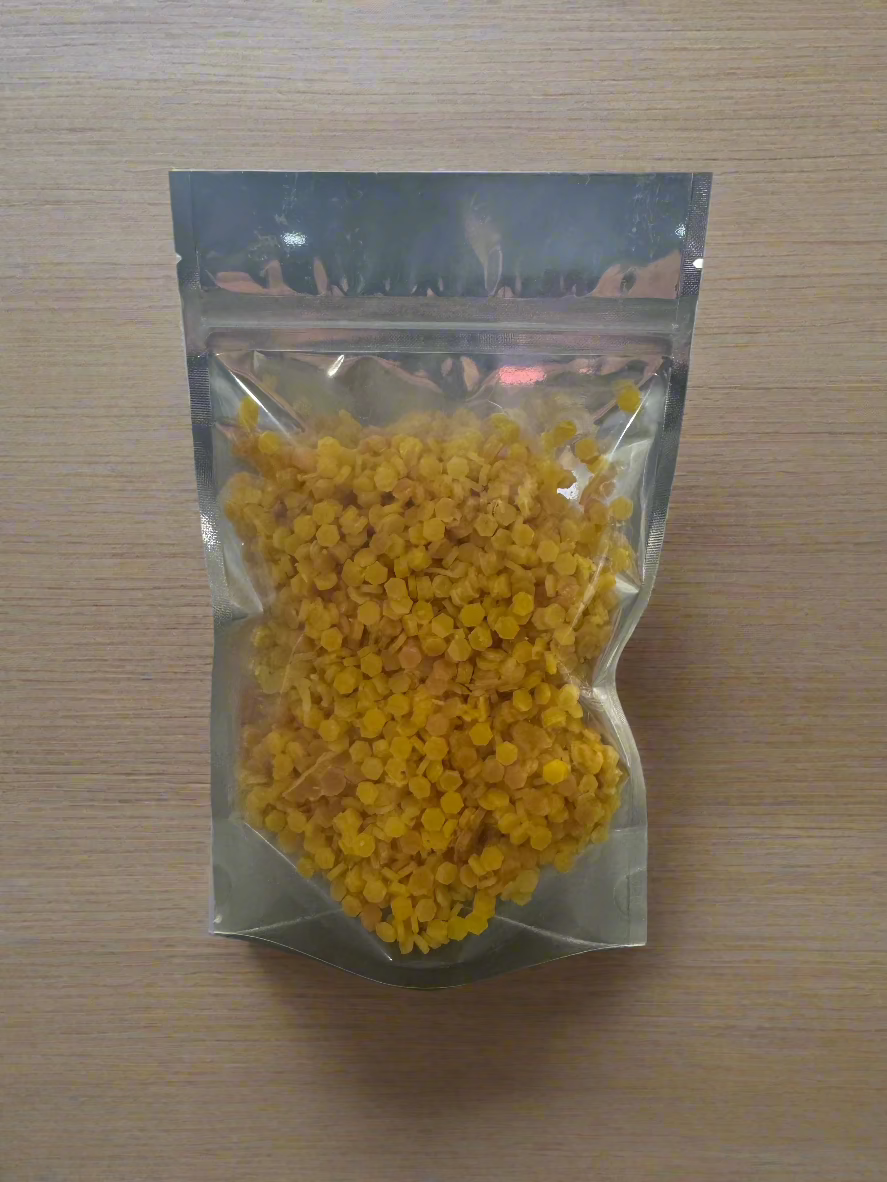 Pure Beeswax Pellets 5oz - Natural Ingredient for DIY Projects - Bitterroot Buzz Bees