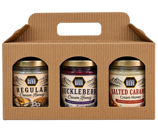 Bitterroot Buzz Bees Creamed Honey Trio Gift Set
