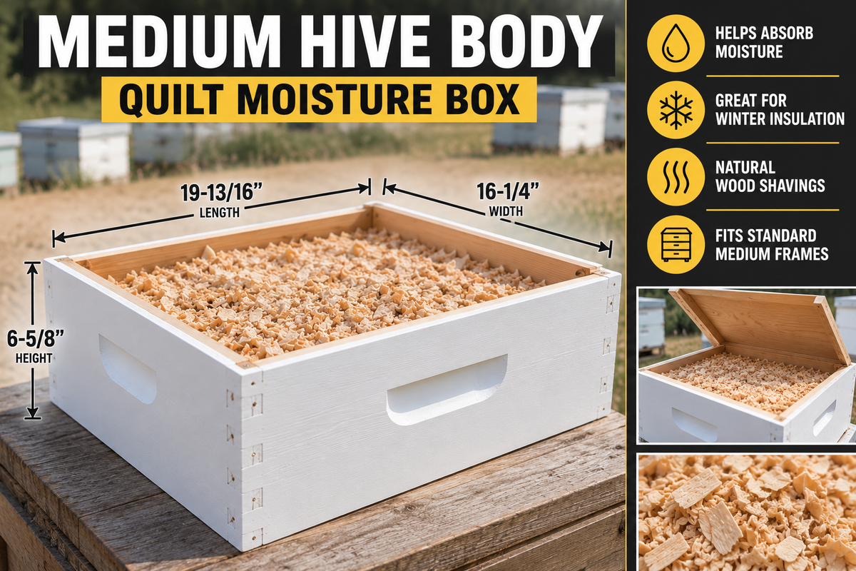 Wood Shaving Quilt Moisture Box – Medium Hive