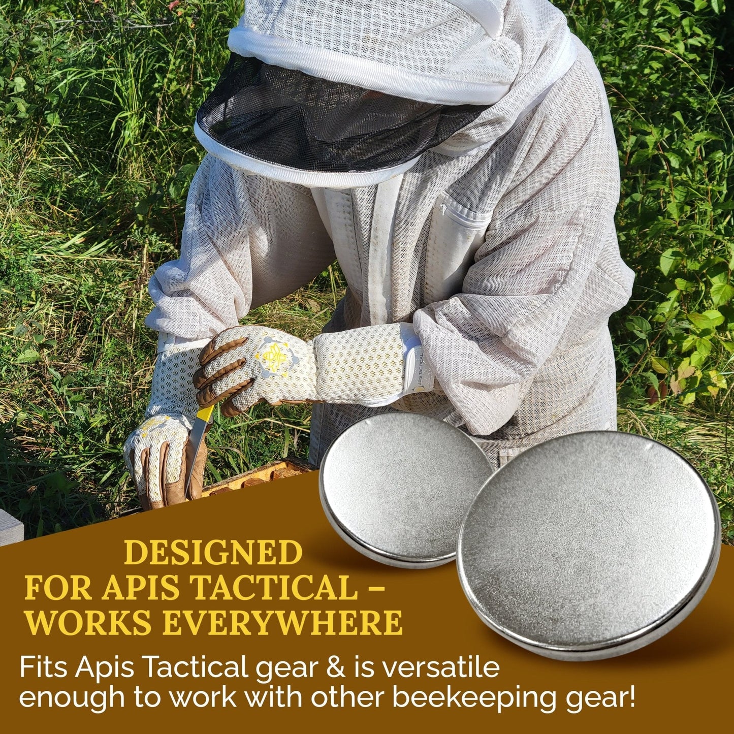 Apis Tactical - Neodymium Magnet Accessory Kit - N52 Small, Circular Magnetic Discs - Bitterroot Buzz Bees