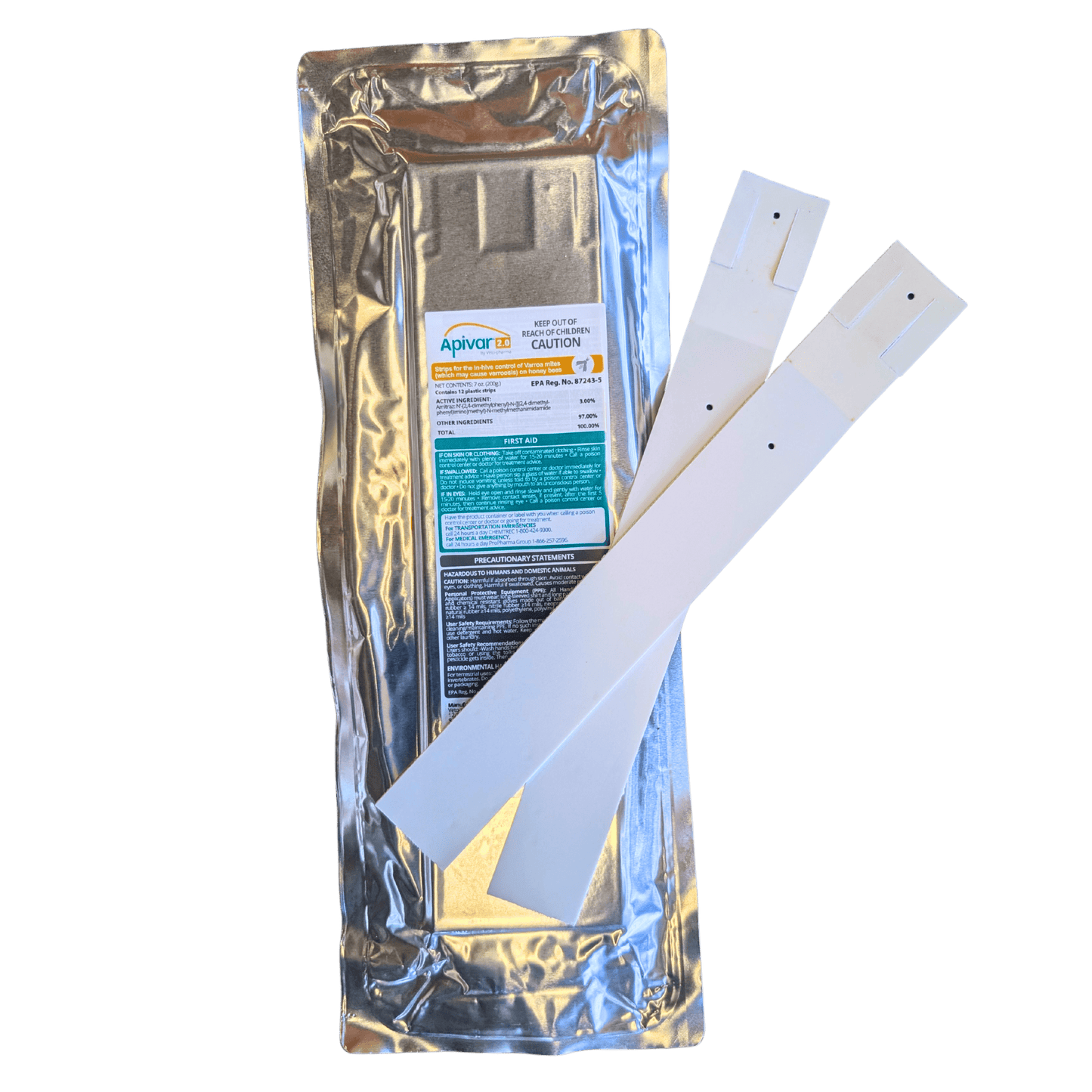 Apivar Original + Apivar 2.0 Varroa Mite Strips - Bitterroot Buzz Bees