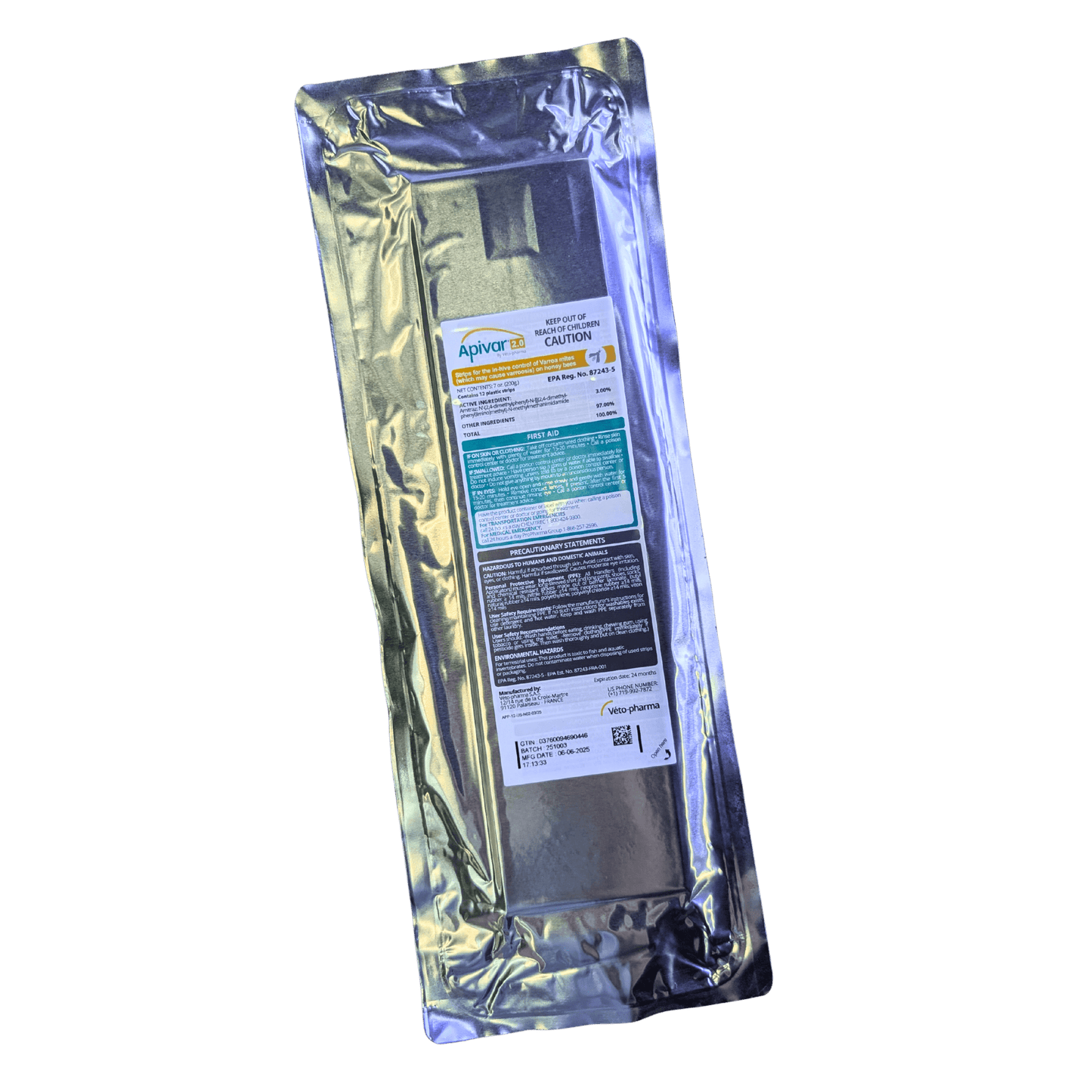 Apivar Original + Apivar 2.0 Varroa Mite Strips - Bitterroot Buzz Bees