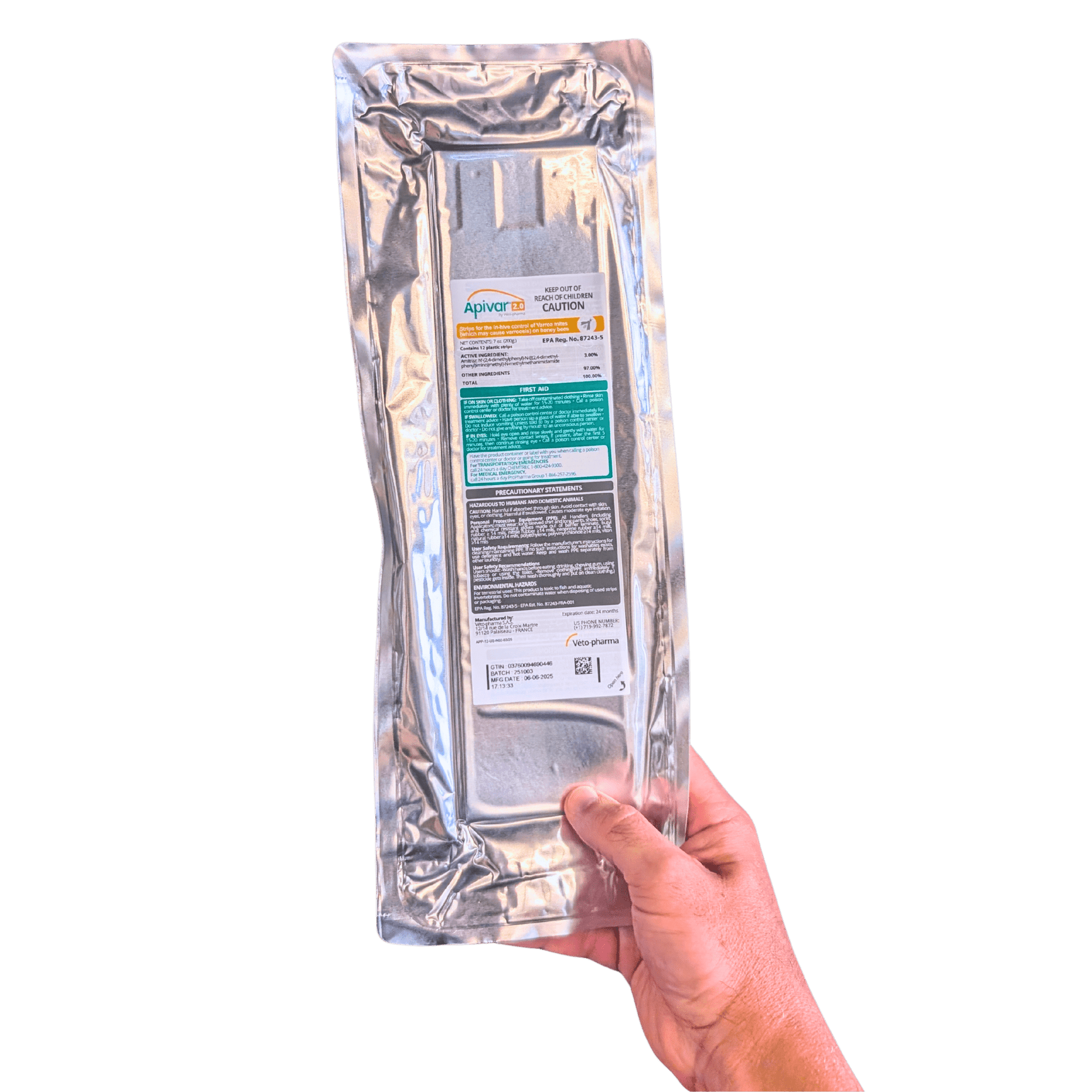 Apivar Original + Apivar 2.0 Varroa Mite Strips - Bitterroot Buzz Bees