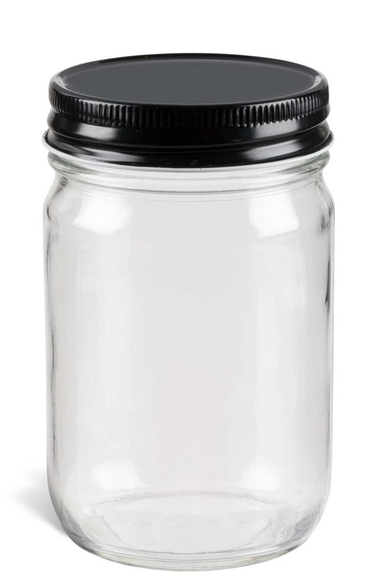 Box of 12, 12oz Glass Jars - Convenient Pack for Various Uses - Bitterroot Buzz Bees