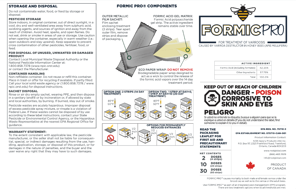 Formic Pro Varroa Mite Treatment - Bitterroot Buzz Bees