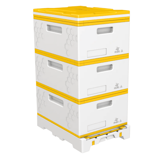 HiveiQ Triple Honeybee Hive Set - Bitterroot Buzz Bees