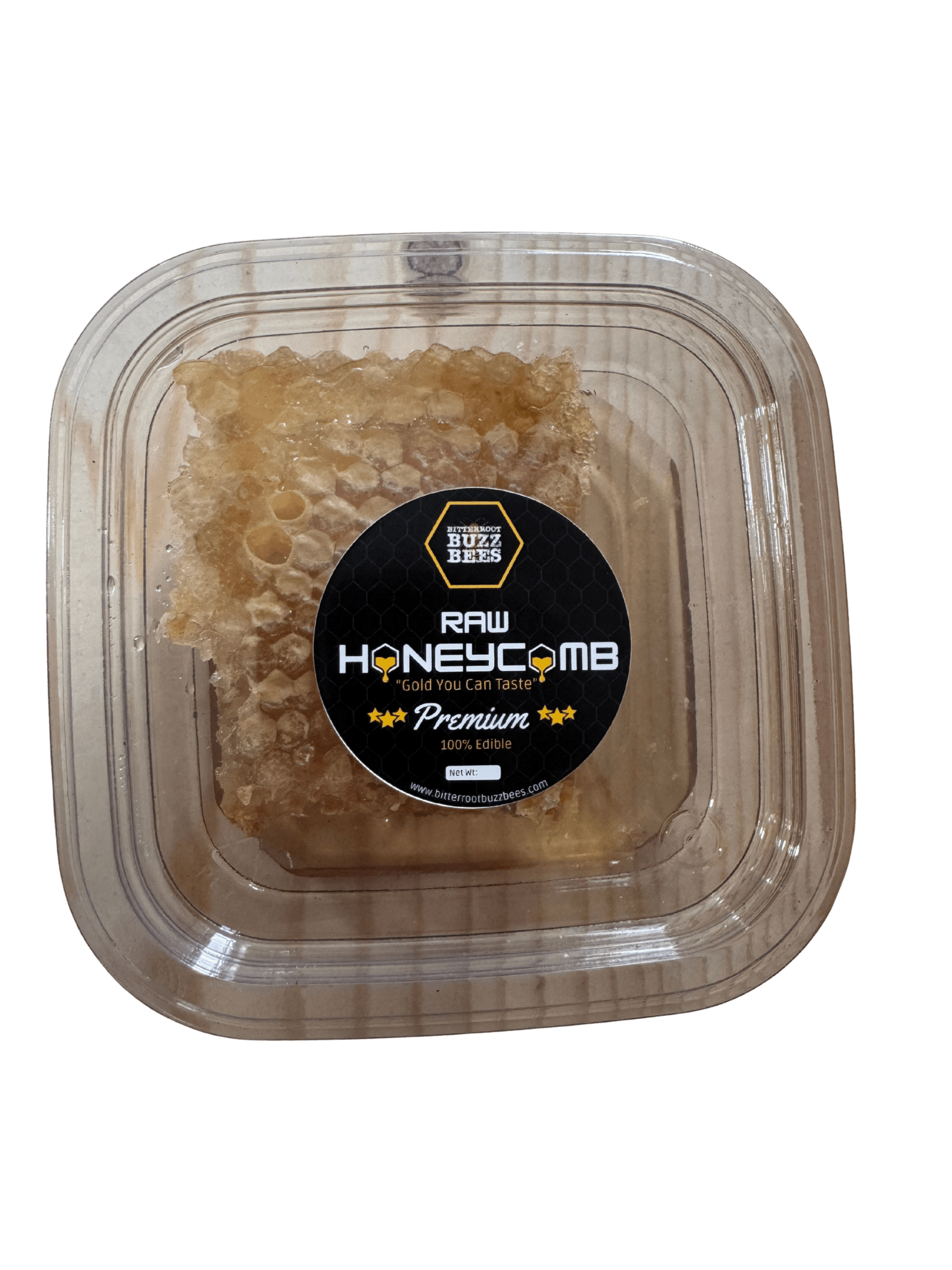 Honey Comb Chunks - Pure n' Natural - Bitterroot Buzz Bees