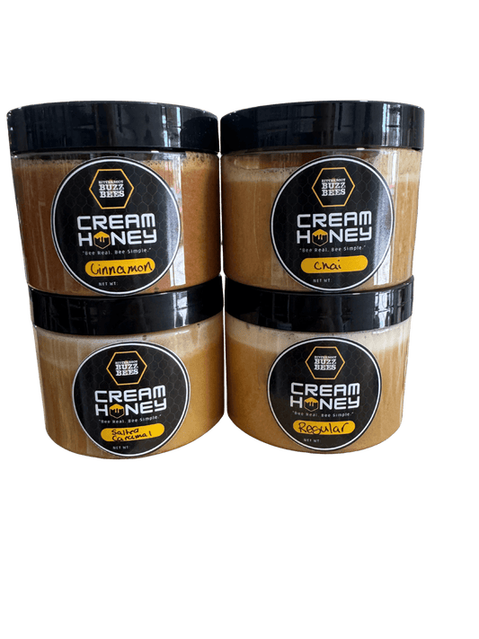 Honey Cream Bundle: 3 Jars of Sweetness - Bitterroot Buzz Bees