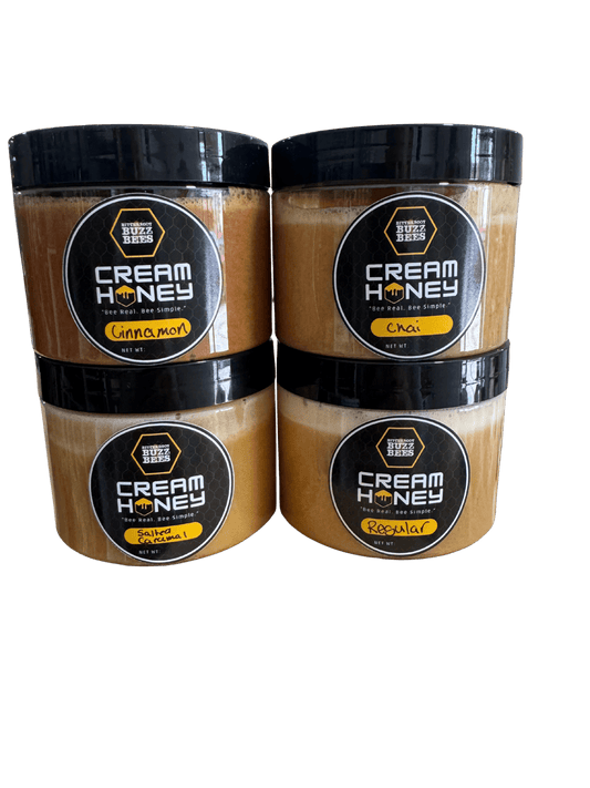 Honey Cream Bundle: 3 Jars of Sweetness - Bitterroot Buzz Bees