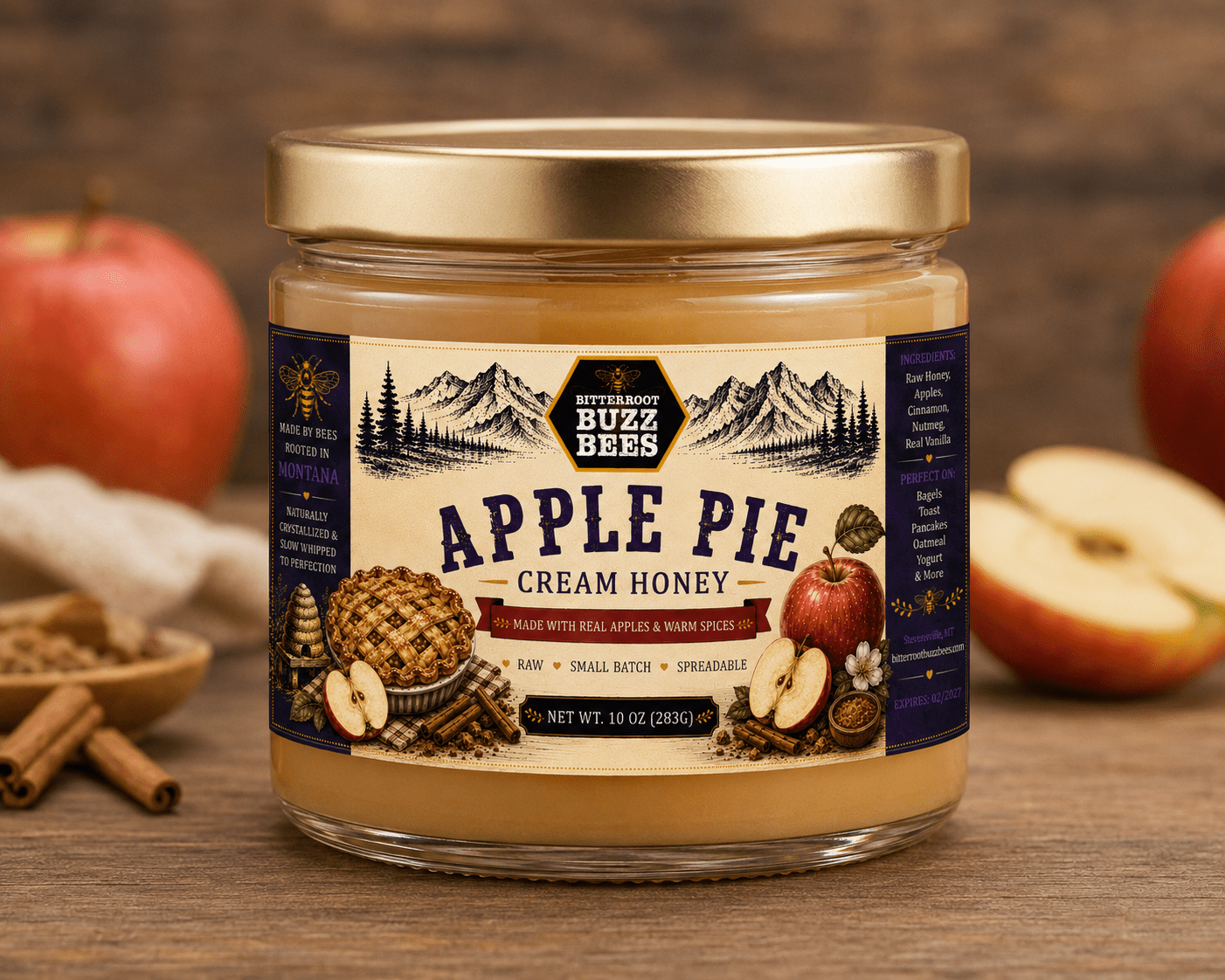 Honey Cream Delight: Rich and Smooth Cream Honey - Bitterroot Buzz Bees