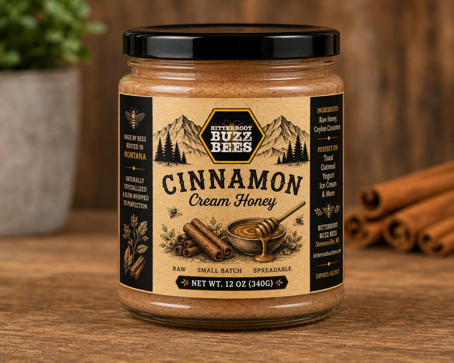 Honey Cream Delight: Rich and Smooth Cream Honey - Bitterroot Buzz Bees