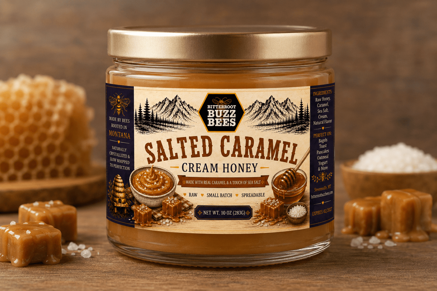 Honey Cream Delight: Rich and Smooth Cream Honey - Bitterroot Buzz Bees