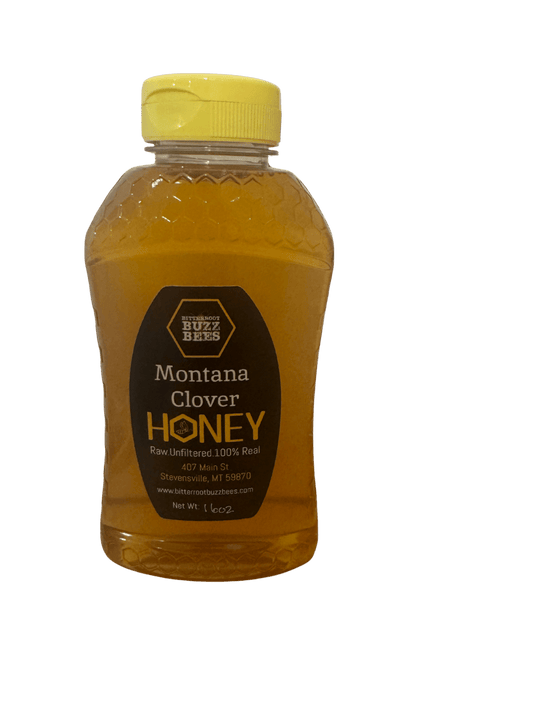 Montana Pure Clover Honey - Raw & Unfiltered - Bitterroot Buzz Bees
