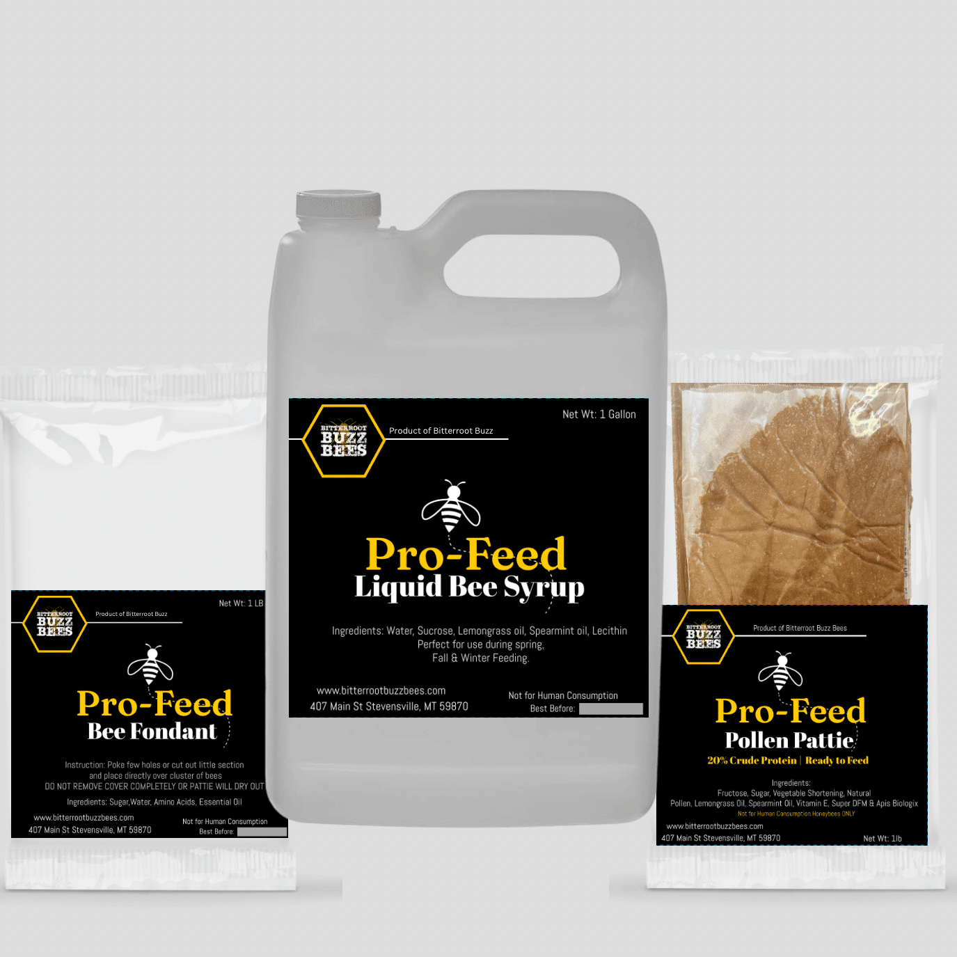 Pro-Bee Health & Nutrition Bundle Pack – Bitterroot Buzz Bees