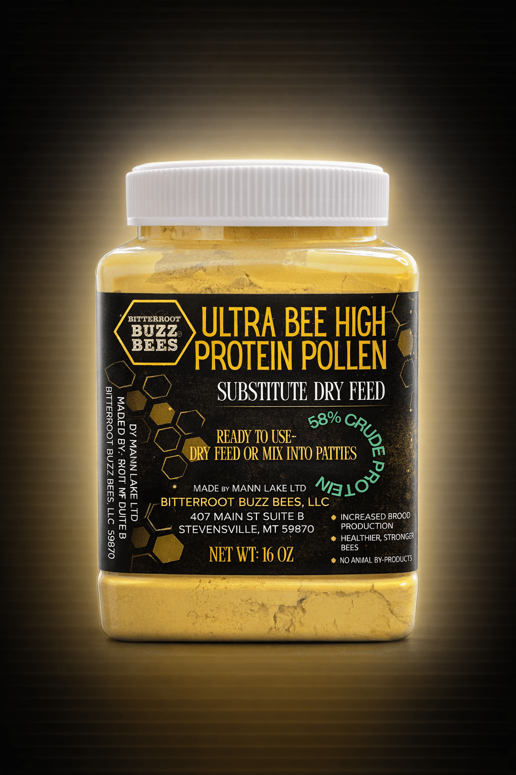 Protein Pollen Substitute Dry Feed - Bitterroot Buzz Bees
