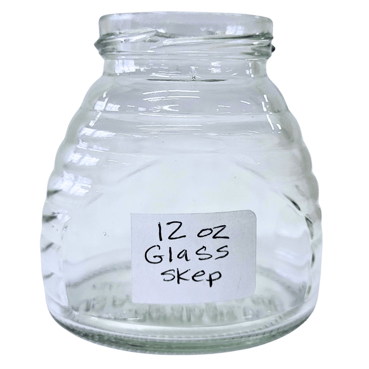 Pure Honey in 12 oz Glass Skep Jars - Bitterroot Buzz Bees