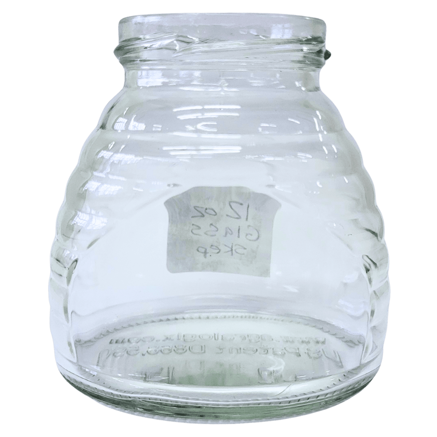 Pure Honey in 12 oz Glass Skep Jars - Bitterroot Buzz Bees