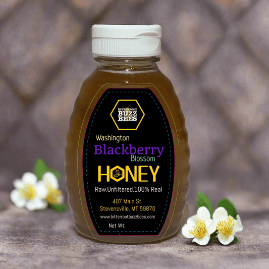 Washington Raw Blackberry Honey - Bitterroot Buzz Bees