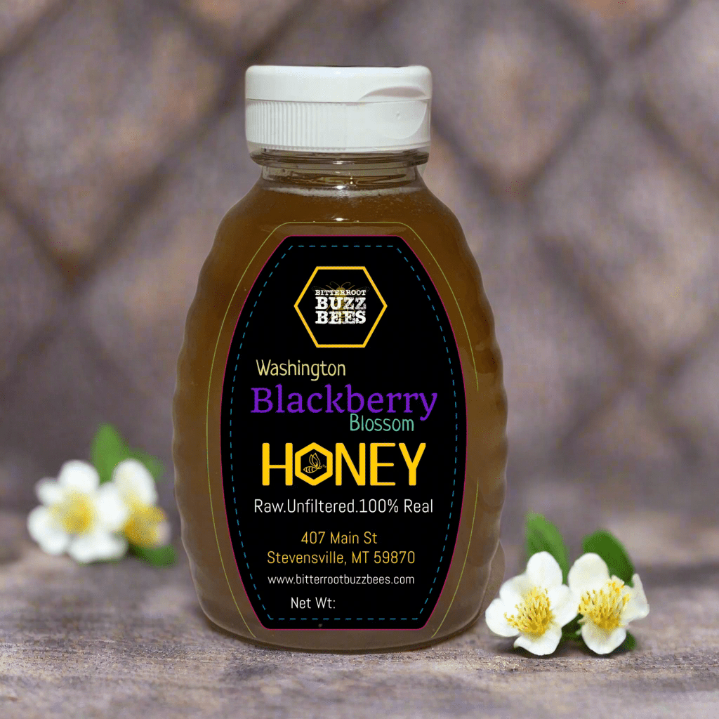 Washington Raw Blackberry Honey - Bitterroot Buzz Bees
