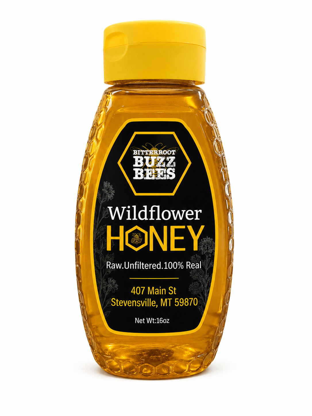 Raw Wildflower Honey - Bitterroot Buzz Bees