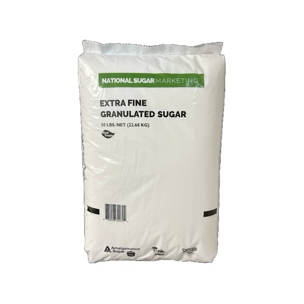 Sugar Granulated Extra Fine Cane -50lb Pallet x50