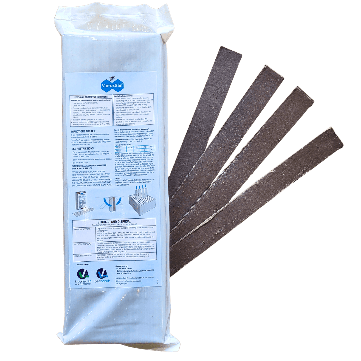 VarroxSan Oxalic acid strips for varroa mites - Bitterroot Buzz Bees