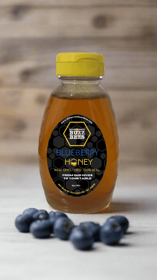 Washington Raw Blueberry Honey - Bitterroot Buzz Bees